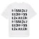 White t-shirt med Hässlekullen ordlek t-shirt