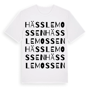 Hässlemossen ordlek t-shirt – ekologisk bomull t-shirt från Pinshirt