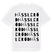 Hässleröd ordlek t-shirt