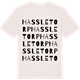 Vintage White t-shirt med Hassletorp ordlek t-shirt