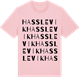 Pink Cotton t-shirt med Hasslevik ordlek t-shirt