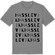 Mid Heather Gray t-shirt med Hasslevik ordlek t-shirt