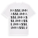 White t-shirt med Hasslum ordlek t-shirt