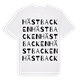 White t-shirt med Hästbacken ordlek t-shirt