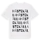 White t-shirt med Hästekälla ordlek t-shirt