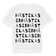 White t-shirt med Hästekasen ordlek t-shirt
