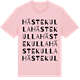 Pink Cotton t-shirt med Hästekulla ordlek t-shirt