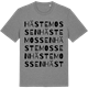 Mid Heather Gray t-shirt med Hästemossen ordlek t-shirt