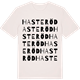 Vintage White t-shirt med Hasteröd ordlek t-shirt