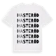 White t-shirt med Hasteröd ordlek t-shirt