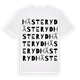 White t-shirt med Hästeryd ordlek t-shirt