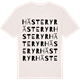 Vintage White t-shirt med Hästeryr ordlek t-shirt