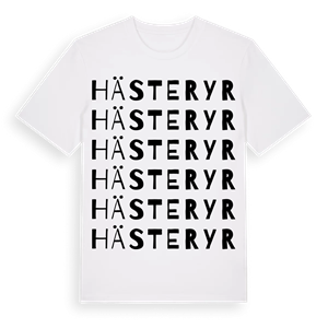 Hästeryr ordlek t-shirt – ekologisk bomull t-shirt från Pinshirt