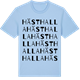 Blue Soul t-shirt med Hästhalla ordlek t-shirt