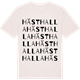 Vintage White t-shirt med Hästhalla ordlek t-shirt