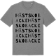 Mid Heather Gray t-shirt med Hästskobacke ordlek t-shirt
