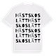 Hästskoslätt ordlek t-shirt