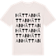 Vintage White t-shirt med Hättan ordlek t-shirt