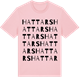 Pink Cotton t-shirt med Hattars ordlek t-shirt