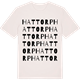 Vintage White t-shirt med Hattorp ordlek t-shirt