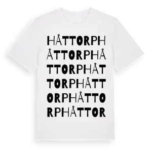 Håttorp ordlek t-shirt – ekologisk bomull t-shirt från Pinshirt