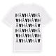 White t-shirt med Håv ordlek t-shirt