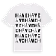 White t-shirt med Håve ordlek t-shirt