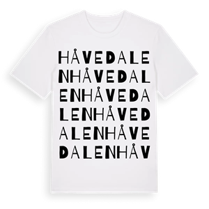 Håvedalen ordlek t-shirt – ekologisk bomull t-shirt från Pinshirt
