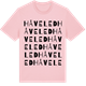 Pink Cotton t-shirt med Håveled ordlek t-shirt