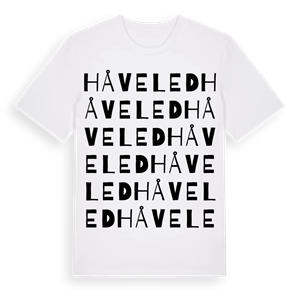 Håveled ordlek t-shirt – ekologisk bomull t-shirt från Pinshirt