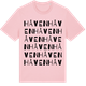 Pink Cotton t-shirt med Håven ordlek t-shirt