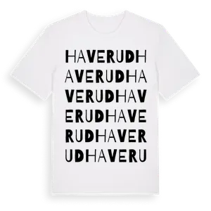 Haverud ordlek t-shirt – ekologisk bomull t-shirt från Pinshirt