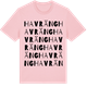 Pink Cotton t-shirt med Havräng ordlek t-shirt