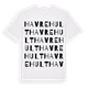 White t-shirt med Havrehult ordlek t-shirt