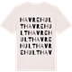 Vintage White t-shirt med Havrehult ordlek t-shirt