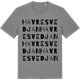 Mid Heather Gray t-shirt med Havresvedjan ordlek t-shirt