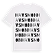 White t-shirt med Havsmon ordlek t-shirt