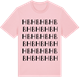 Pink Cotton t-shirt med HB ordlek t-shirt