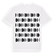 White t-shirt med HD ordlek t-shirt
