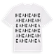White t-shirt med Hea ordlek t-shirt