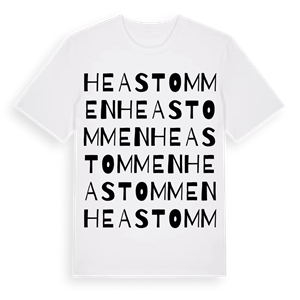 Heastommen ordlek t-shirt – ekologisk bomull t-shirt från Pinshirt