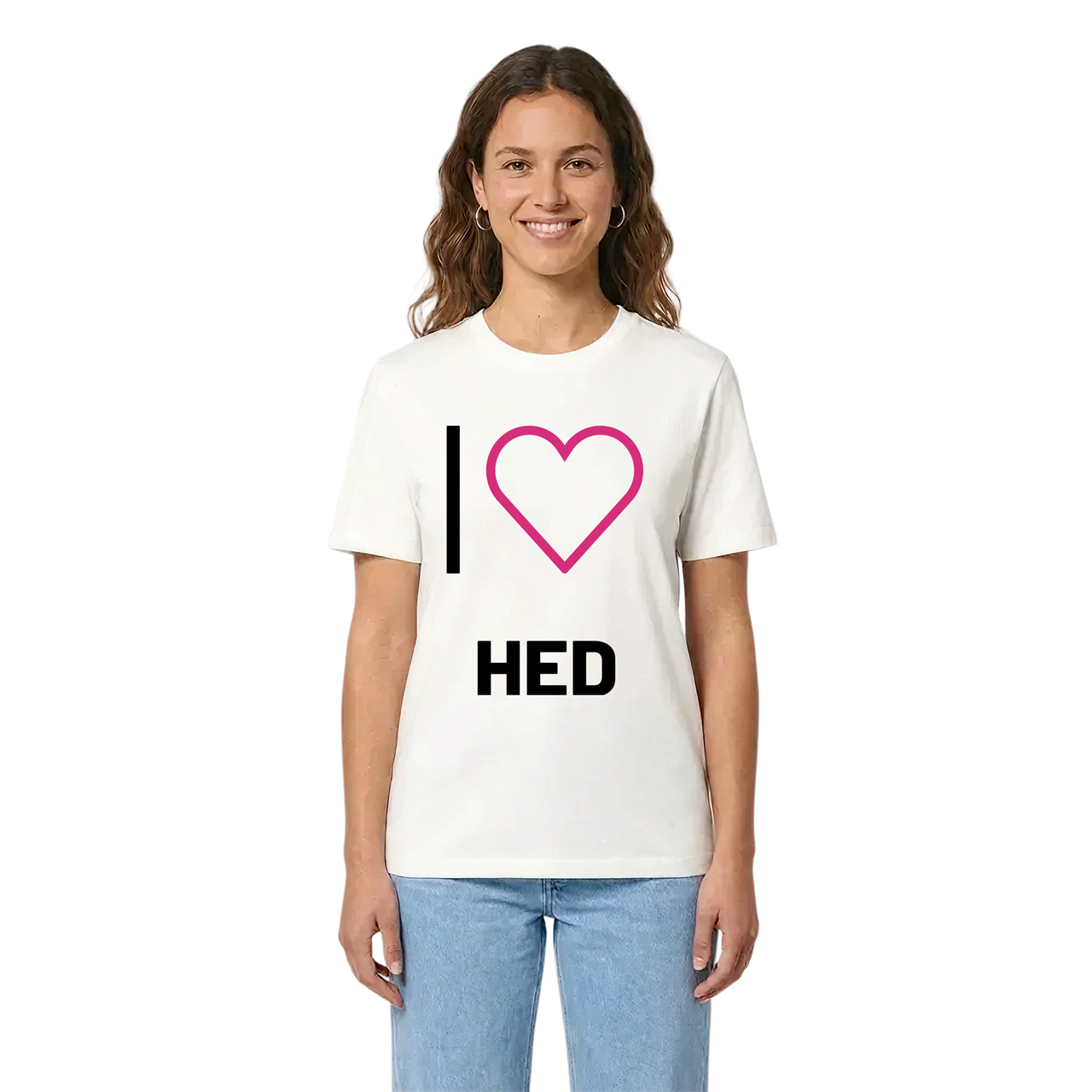 Jag älskar Hed t-shirt stort tryck i miljö