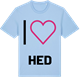 Blue Soul t-shirt med Jag älskar Hed t-shirt stort tryck