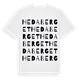 Hedaberget ordlek t-shirt