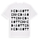 Hedabotten ordlek t-shirt