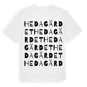 Hedagärdet ordlek t-shirt – ekologisk bomull t-shirt från Pinshirt