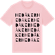 Pink Cotton t-shirt med Hedåker ordlek t-shirt
