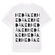 White t-shirt med Hedåker ordlek t-shirt