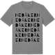 Mid Heather Gray t-shirt med Hedåker ordlek t-shirt