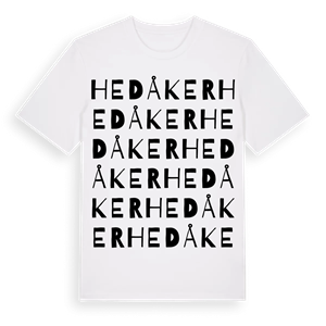 Hedåker ordlek t-shirt – ekologisk bomull t-shirt från Pinshirt